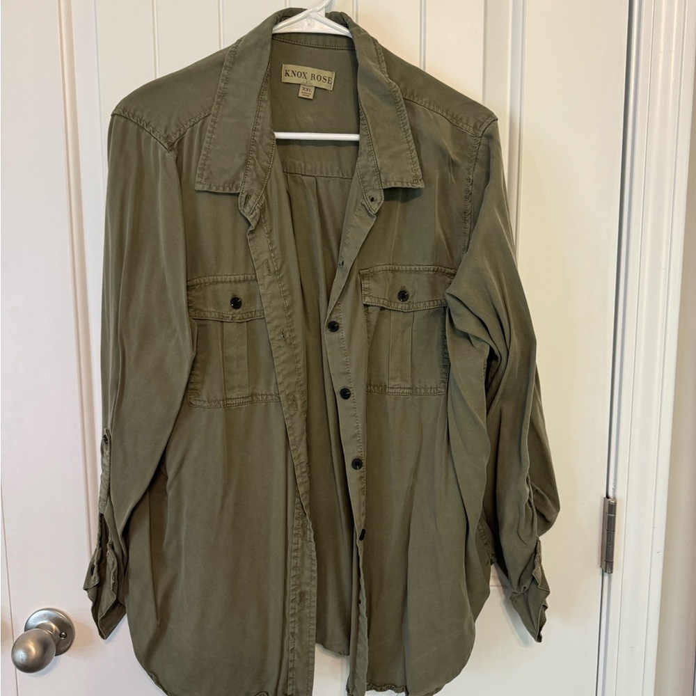 Plus size button down